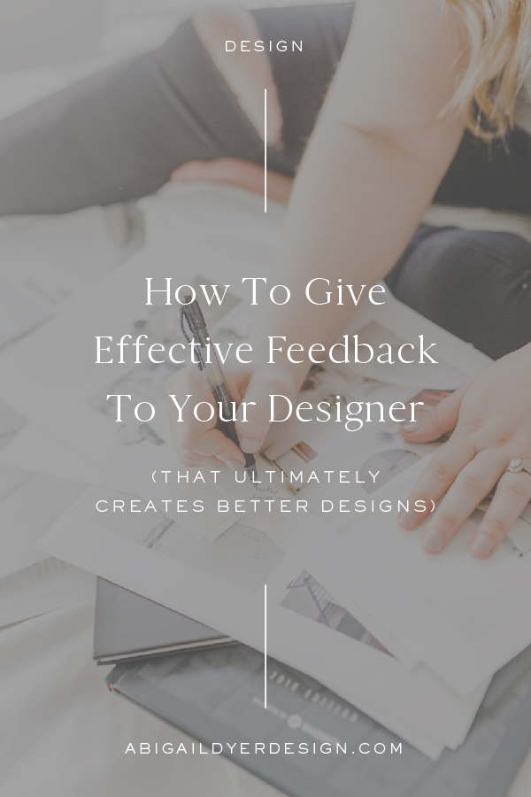 How To Give Effective Feedback To Your Designer | Showit Website ...